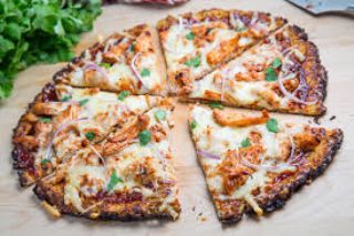 BBQ Chicken Pizza with Cauliflower Crust image