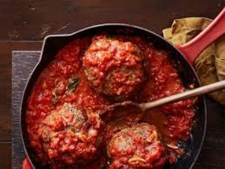 Cheese Stuffed Giant Meatballs image