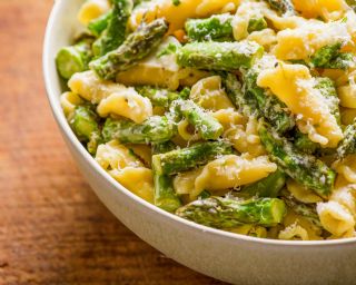 Pasta with Asparagus, Lemon, and Parmesan image