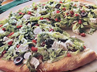 Chicken Caesar Salad Pizza image