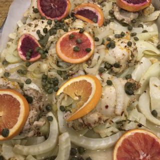 Blood Orange Chicken with Green Olives image