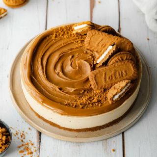 Cookie Butter No Bake Cheesecake image