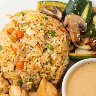 Hibachi Chicken and Fried Rice image