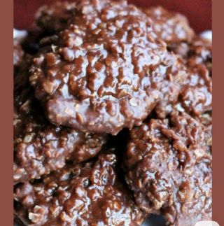 No Bake Chocolate Peanut Butter Oatmeal Cookies image
