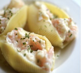 Grandma Helens Jumbo Shells with Seafood Filling image