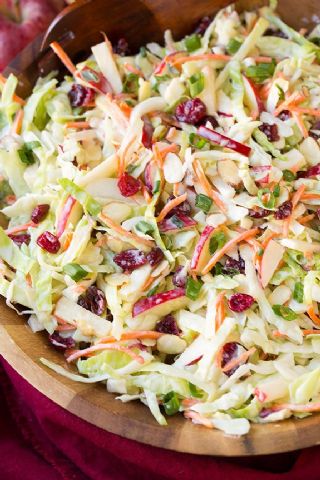 Apple cranberry coleslaw image