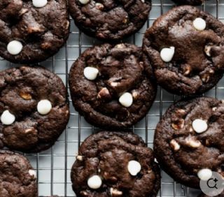 White chip chocolate cookies image