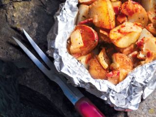 Campfire Potato Packets With bacon & Onions image