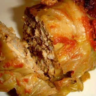 oven baked cabbage rolls image