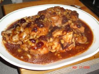 Crock Pot Barbecue Cranberry Chicken. image