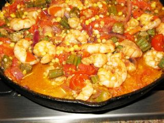 Tomatoes, Okra, Corn, and Shrimp image