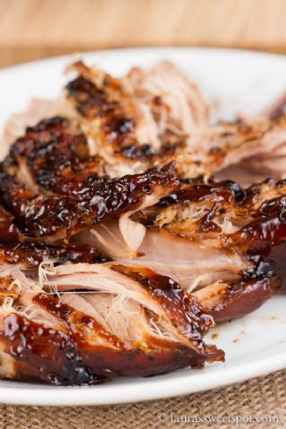 Crockpot brown sugar balsamic glazed pork tenderloin image