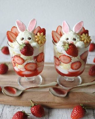 Strawberry Shortcake Easter Bunny Parfait image