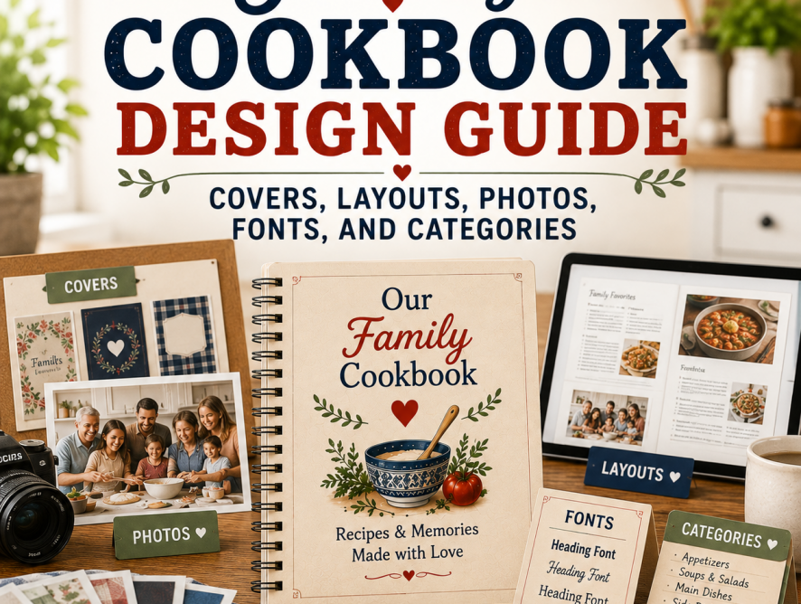 Family Cookbook Design Guide: Covers, Layouts, Photos, Fonts, and Categories