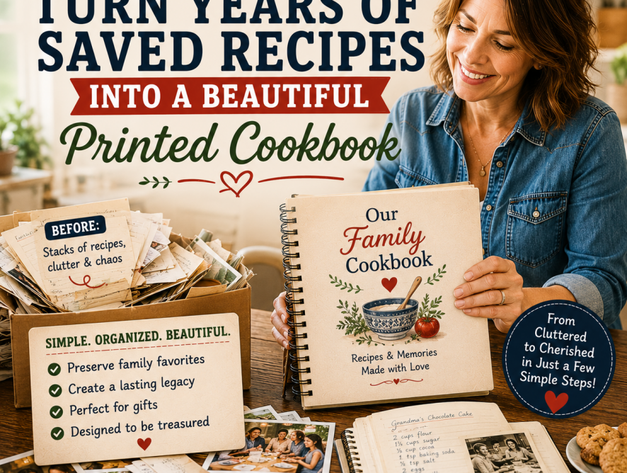 The Easiest Way to Turn Years of Saved Recipes Into a Beautiful Printed Cookbook