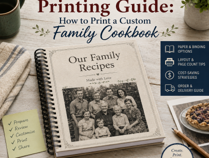 Cookbook Printing Guide: How to Print a Custom Family Cookbook